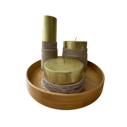 Vela Decorativa X3