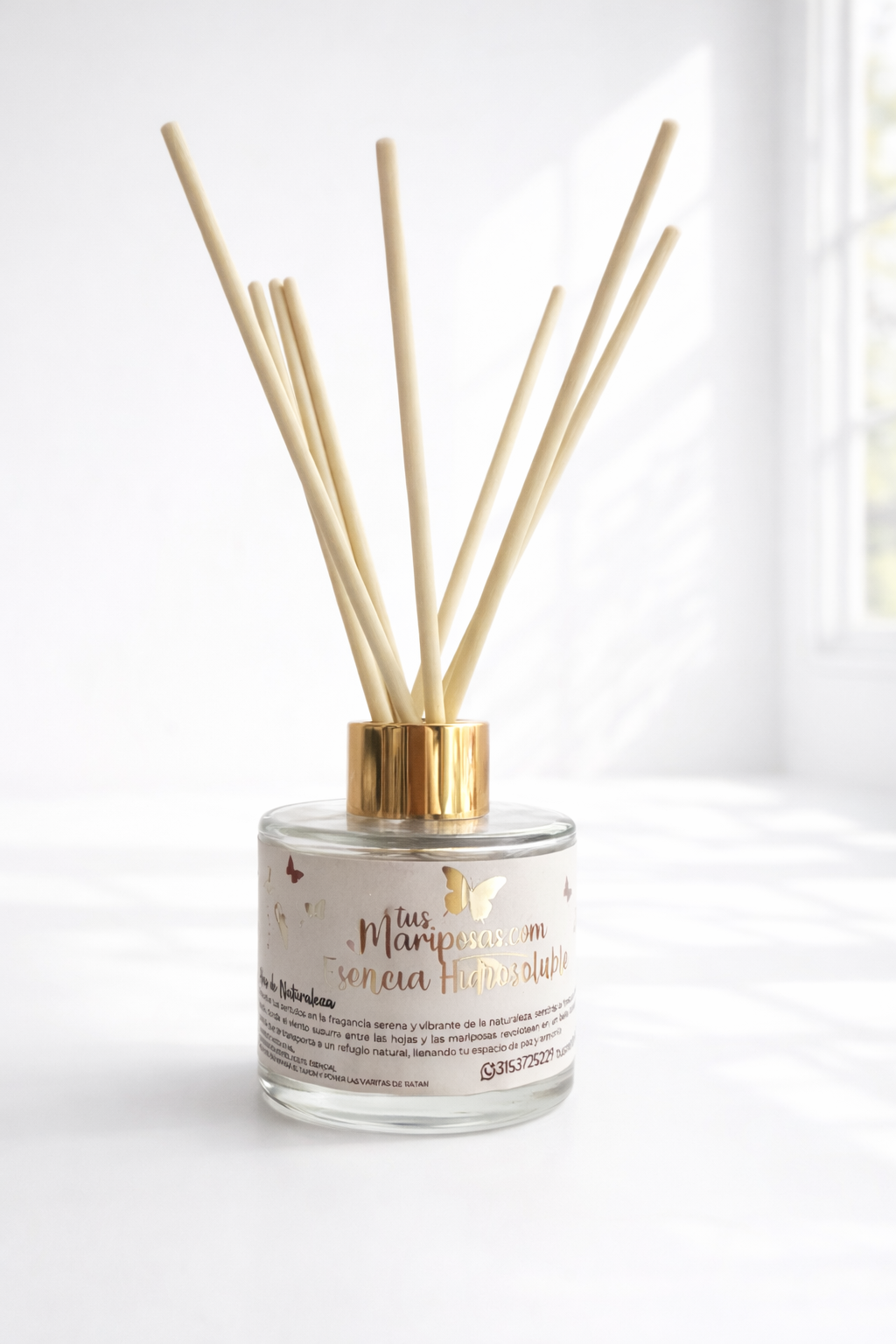 Esencia en difusor de varitas