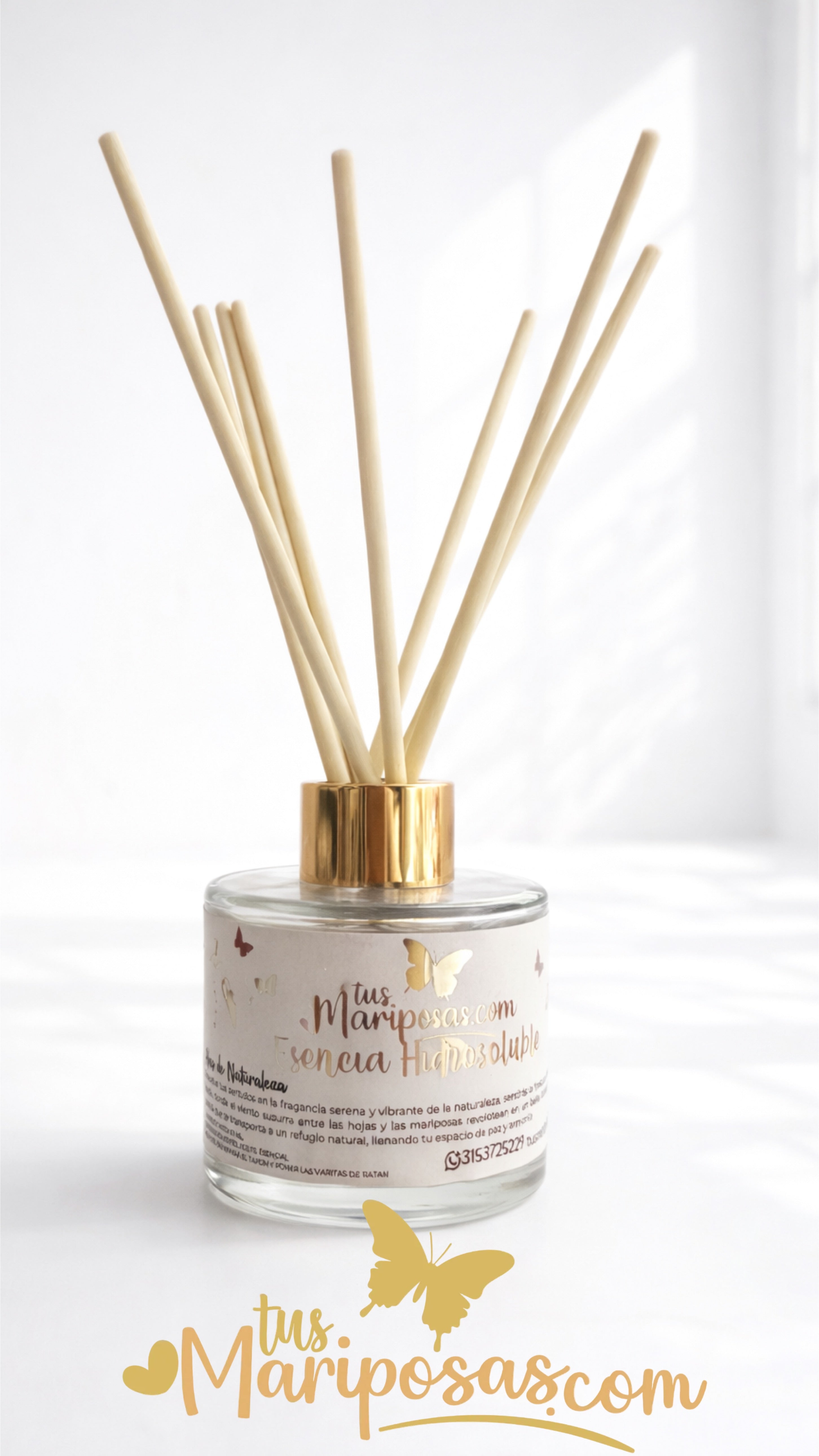 Esencia en difusor de varitas